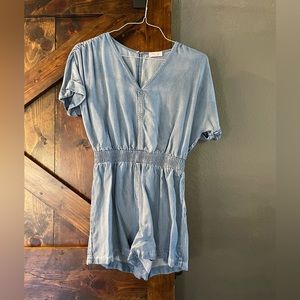 2 for $20 Bundle and Save Pink Lily Chambray Romper